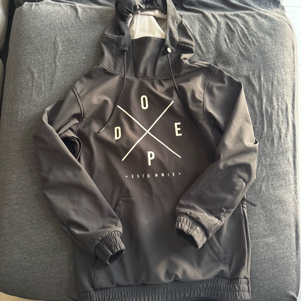 DOPE Yeti black windbreaker snow jacket - Picture 2 of 7